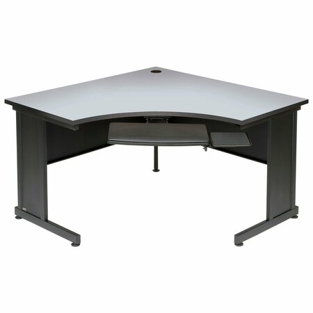 INTERION BY GLOBAL INDUSTRIAL Interion 48inW Corner Desk, Gray 248999GY